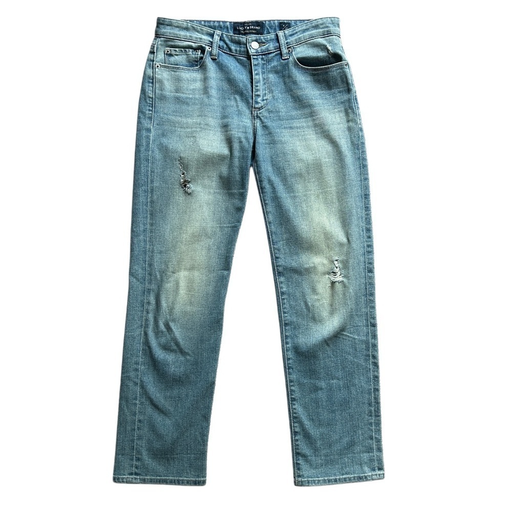 Lucky Brand Sweet Crop Medium Wash Distressed Jeans Size 4